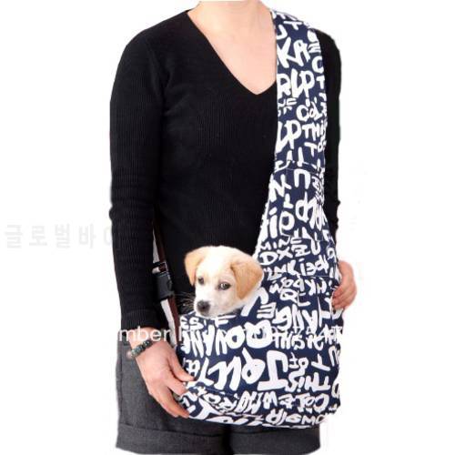 Blue Pet Dog Sling Carrier Canvas Bag Dogs Carrier Bag Pet Carriers Outdoor Storage Supplies Soft Travel Bag shipping
