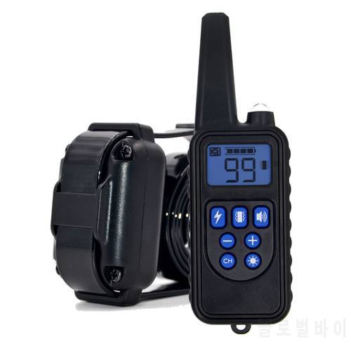 Remote Control Waterproof Dog Training Electric Shock Collar Rechargeable Adjustable Levels Dog Training Collars dog accessories