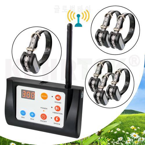 2 IN 1 Wireless Electronic Dog Fence System & Remote Dog Training Collar Beep Shock Vibration Training and Fence Function