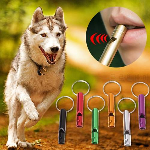 5PCS Pet Dog Training Whistle Dogs Puppy Sound Portable Flute Aluminum Alloy Pet Shop Dog Acessorios