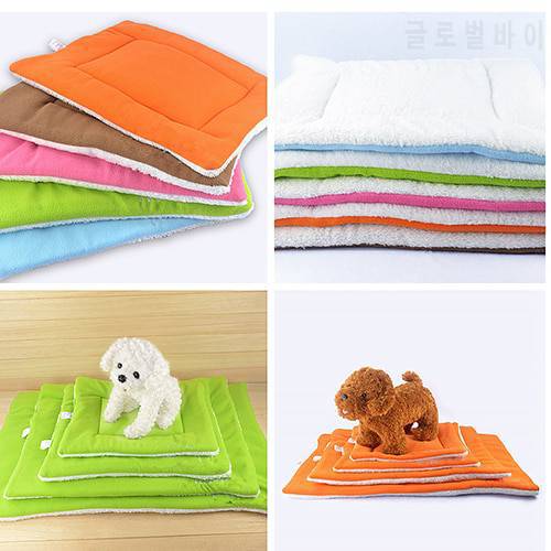 Cat Puppy Washable Warm Fleece Pet Mat Kennel Cage Pad Pet Cushion Soft Pet&39s Mat Pet accessories Dog Cat Gifts Pad Blanket