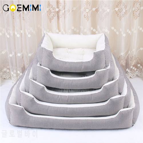 Dog Beds For Large Dogs Berber Winter Warm Kennel Plush Beds S- XXL Plaid Mat cama para cachorro Cat Sleeping Bed For Dog 2021