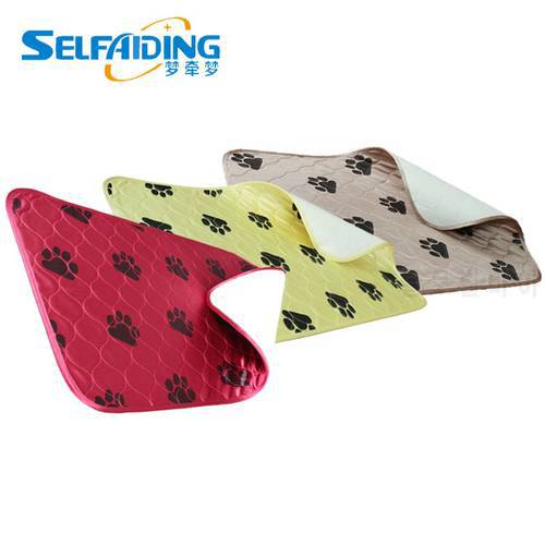 Four Colors of Waterproof Reusable Dog Bed Mats For Dog Urine Pad Puppy Pee Pad Rug PTP-801