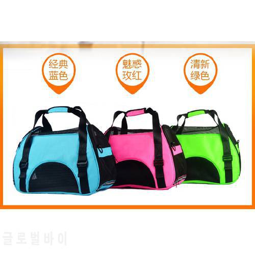 Portable Dog Cat Carrier Breathable Polyester Single Shoulder Handbag Easy Carry Pet Bag 3 Size 3 Color Slings Pet Gifts