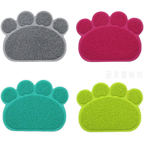 Paw Dog Cat Litter Mat Puppy Kitty Dish Feeding Bowl Placemat Tray Easy Cleaning Sleeping Pad Pet Cat Dog Accessories