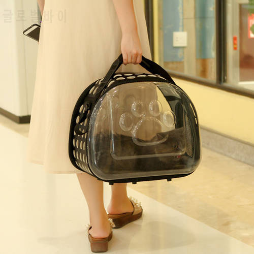 Transparent Travel Pet Dog Carrier Puppy Cat Carrying Outdoor Bags for Small Dogs Shoulder Bag Soft Pets Dog Kennel Pet Products
