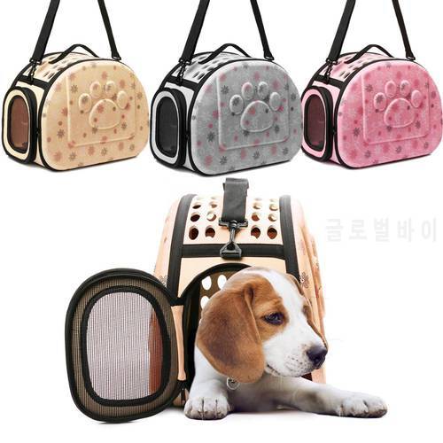 Pet Bag Outdoor Portable Pet Breathable Shoulder Bag Handbag Space EVA Cats Dogs Backpack Folding Travel Shoulder Bag Cats Dogs