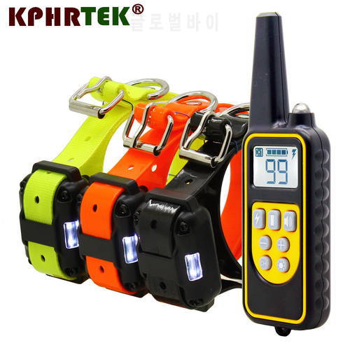 2018 New Version 800 meters Remote Dog Training Collar Rechargeable and waterproof KPHRTEK KP-DT01 Shock Vibration 28815180421