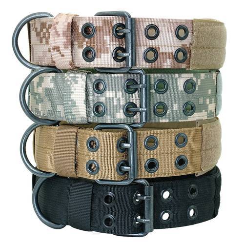Wide Military Dog Collar Nylon Tactical Dogs Collar Pet Collars With Patch for Large Dog German Shepard Pitbull Training