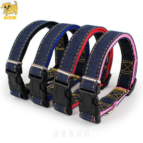 Dog Nylon Collars Strong Cat Chihuahua Outdoor Walking Collar Leads Adjustable For Small Medium Puppy Pet Products Accessories