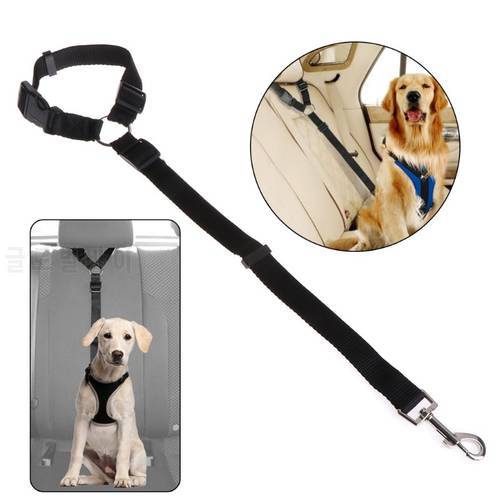 Adjustable Pet Seat Belt for Vehicle Nylon Pet Safety Dog Cat Seat Belts Leash Harness Elastic & Durable Car Seat Belt Supplies