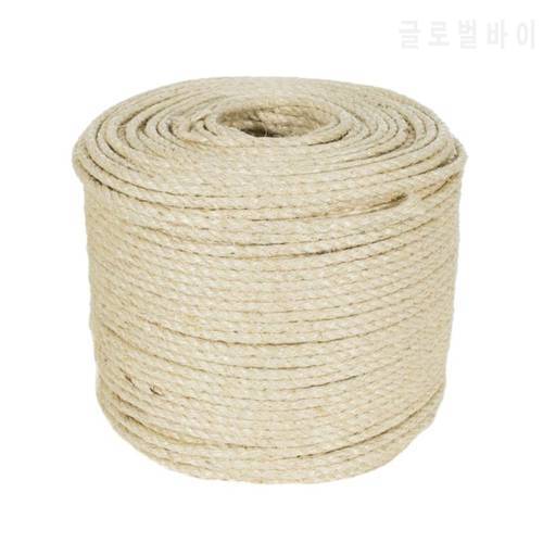 3/5M Natural Sisal Rope Cat Scratching Post Toys Making DIY Desk Foot Chair Legs Binding Rope Material For Cat Sharpen Claw