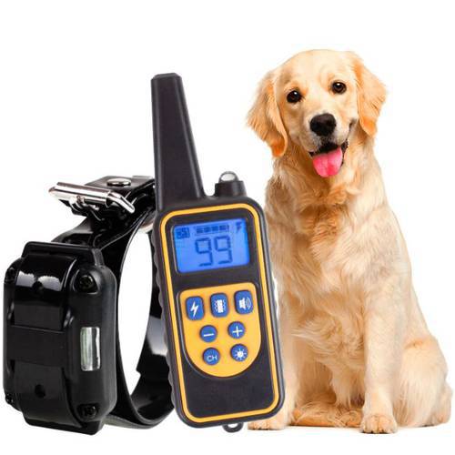 20PCS 800m Electric Dog Training Collar Pet Remote Control Waterproof LCD Display for All Size Shock with retail box SN1640