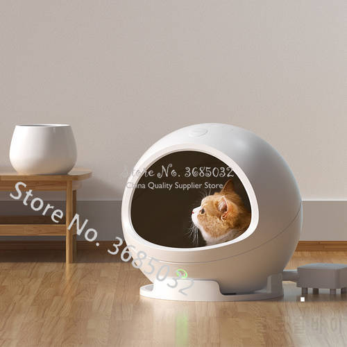 Pet Warm House Wifi Thermostatic Smart Cat Litter for 4 Seasons Universal Winter Heater Summer Cooler Closed Cat Kennel