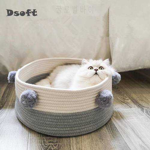 Cat Bed Cat House Handmade Knit Cat Bed Summer Radiator Dog Bed Washable Pet Beds Habitat Cat Scratch Board Toys Pet Products