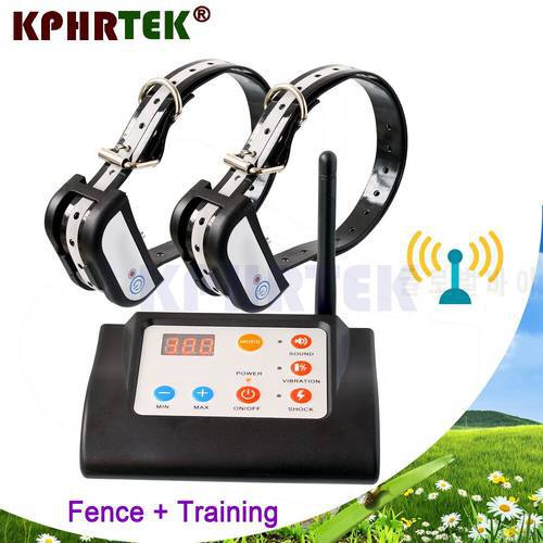 Dog Training Collar in Electronic 2 in 1 Wireless within 300 meters Range for Pet Fence System With Remote for BNF