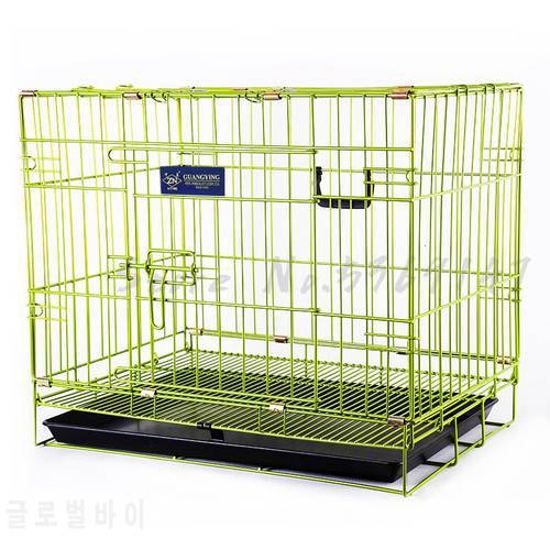 Dog Cage Teddy Household Cat Medium Small Large Fence Indoor Pet with Toilet Supplies