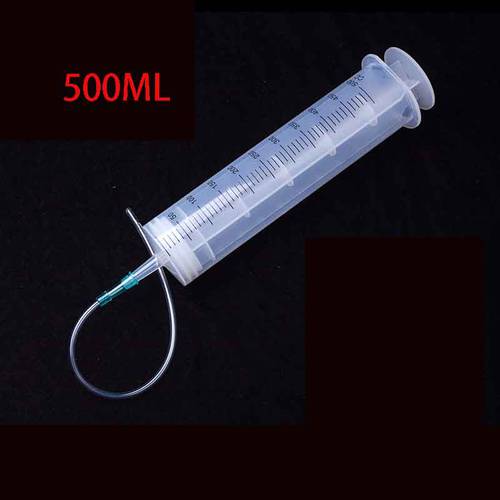 Big syringe 500 ml Plastic Oil Douching Anal large oil Syringe For Refilling Measuring & 1m Silicone Tube Wholesale