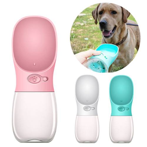 350/550ml Portable Pet Dog Water Bottle Travel Dog Drinking Bowl For Puppy Cat Water Cup Outdoor Dog Water Dispenser Feeder