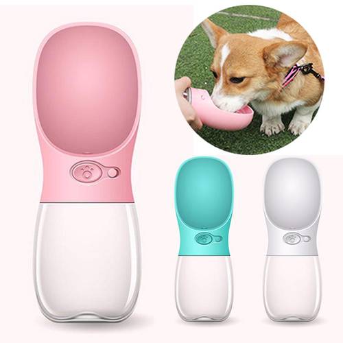 Dog Pet Water Bottle Cat Portable Travel 350ml 550ml Puppy Cat Drinking Cup Bowl Outdoor Pet Water Dispenser Feeder for Dogs Cat