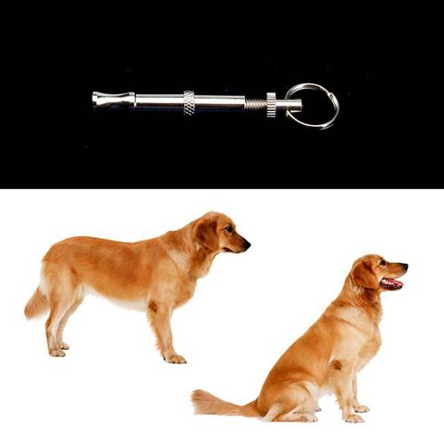 High Quality Stainless steel Dog Puppy Whistle Ultrasonic Adjustable Sound Key Training for Dog Pet