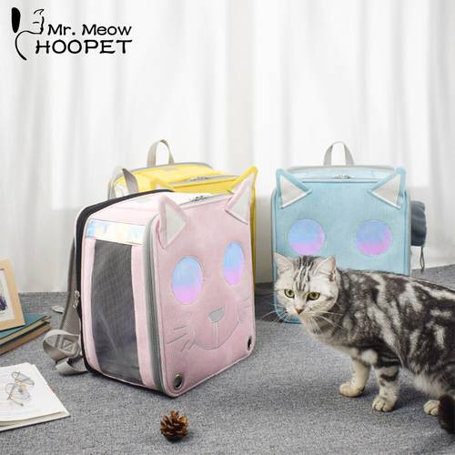 Hoopet Pet Cat Dog Puppy Carrier Bag Breathable Travel Bag Space Capsule Backpack Portable Cat Bag