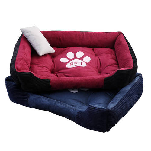 Warm Bone Pet Dogs Bed Washable House Cat Puppy Cotton Kennel Mat Soft Nest Dog Baskets Pet Products For Small Medium Large Dog