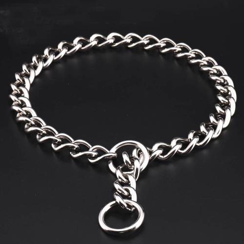 304 Stainless Steel P Chain for Dogs Training Choke Collars for Large Dogs French Bulldog German Shepherd Heavy Duty Pet Collar