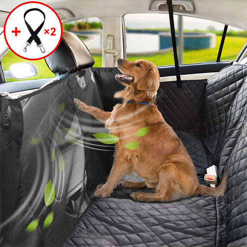 Dog Car Seat Cover Oxford Pet Dog Cat Carrier Waterproof Pet Mat Hammock Cushion Back Seat Protector With Zipper And Pockets