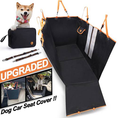 Detachable Dog Car Seat Cover 100% Waterproof Pet Dog Travel Mat Car Hammock Cushion Mesh Dog Carrier Protector Dog Accessories