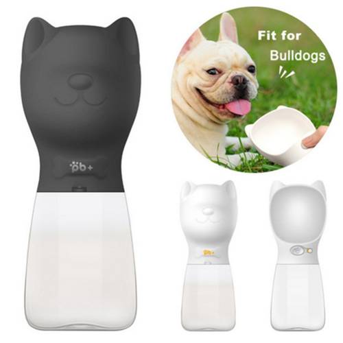 480ML Portable Pet Water Bottle For Dogs French Bulldog Pug Travel Puppy Cat Drinking Bowl Outdoor Pet Water Dispenser Feeders