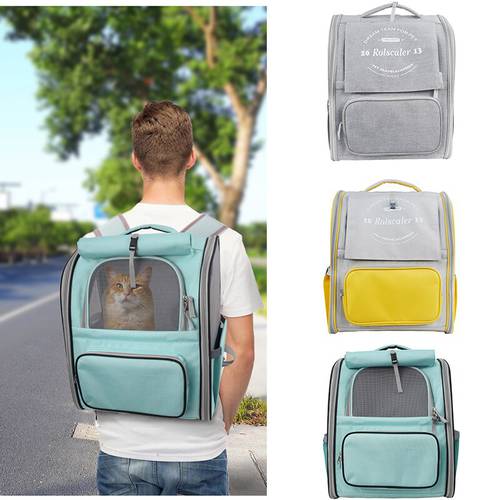 Breathable Pet Bag Comfortable Portable Go Out And Carry Cat Bag Wear-resistant And Durable Foldable Shoulder Pet Backpack