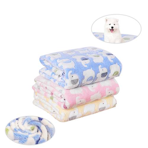 Soft Pet Dog Blanket Winter Warm Dog Blanket Cute Pet Bed Sheet Warm and Comfortable Cat and Dog Cushion Blanket Pet Supplies