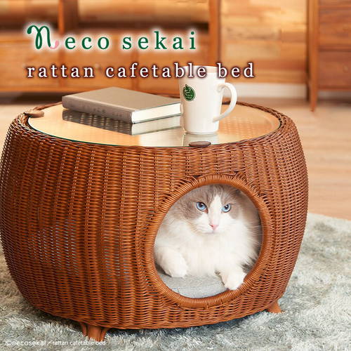 Handmade high-end cat coffee table, cat litter bed, cat litter, kennel, pet home house, pet supplies