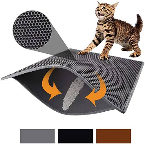 Waterproof Pet Cat Litter Mat Double Layer Litter Cat Pads Trapping Pet Litter Box Mat Pet Products Bed For Cats House Clean