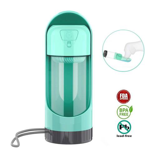 Pet Dog water Bottle Dispenser Outdoor Travel Activated Carbon Filter Drinking Bottle for Pet Cat Feeding Drinking Water bowl