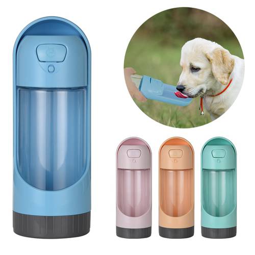 Portable Pet Dog Water Bottle Drinking Bowls For Small Dogs Cats Outdoor Pet Water Dispenser Puppy Activated Carbon Filter Bowl