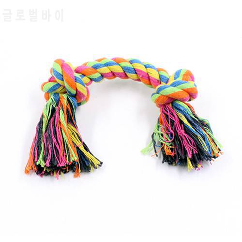 1pcs Double Cotton Rope Pet Dog Molar Rope Pet Dogs Durable Braided Bone Rope Chew Toys Pets Teeth Cleaning Supplies