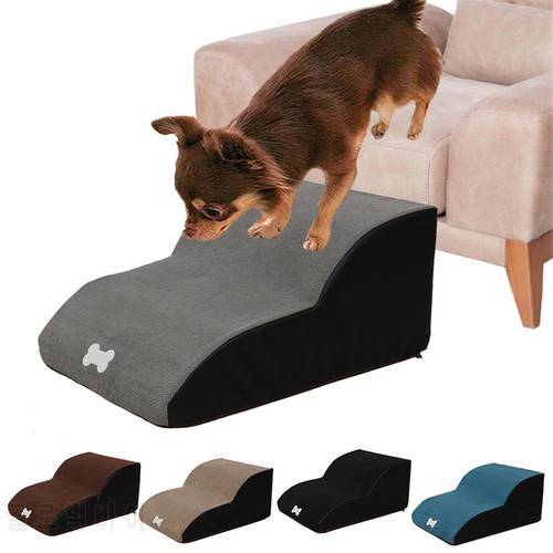 Pet Stairs 2 Ladder Dog House Pet Bed Stairs Puppy Cat Bed Steps Mesh Foldable Detachable Pet Bed Pet Climbing Ladder Bed