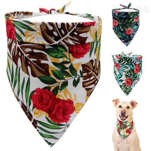 Pet Bandana Collar For Dogs Small Medium Large Dog Scarf Neckerchief Adjustable Cotton Printed Bandanas Collars Pet Accessories