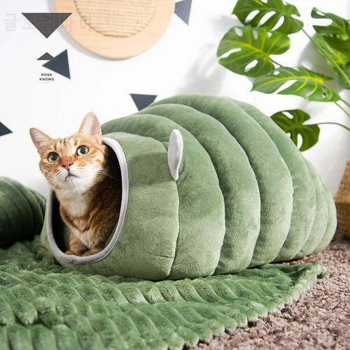 3 Styles Collapsible Cat Bed Pet Winter Plush Cat&39s House for Indoor Dogs Kennel Mat Small Dog Warm Cave Sleeping Bag Products