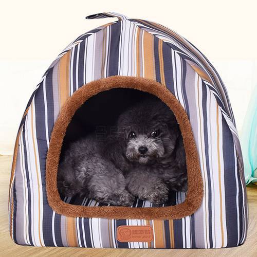 (XL) Medium Dog Kennel Soft Comfortable House Removable Bed Cave Indoor Large Dog Winter Warm Sleeping Mat Portable