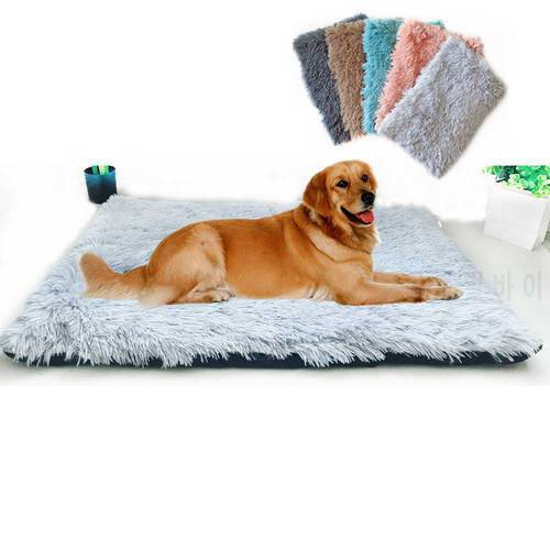 Pet Dog Bed Mat Winter Warm Plush Pad for small large Dog Cat Washable Non-Slip soft Mat Pet accessories For Dropshipping
