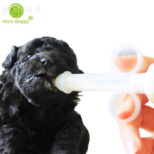 Portable Cat Puppy Dog Food Water Feeder Feeding Milk For New Born Kitten Small Dogs Pet Feeding Kits - Syringe Nipple & Bowl