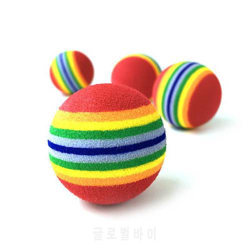 Cat Toy Ball Creative Colorful Interactive Cat Pom Chew Toy Interactive Cat Toys Ball Pet Supplies Play Chewing Rattle Scratch