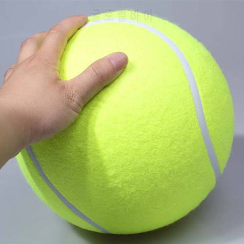 Pet bite toy 24CM Giant Tennis Ball For dogs Chew Toy Inflatable Tennis Ball Signature Mega Jumbo Pet Toy Ball Supplies D2.5