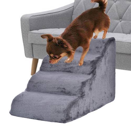 2021 New Pet Stairs Step Pet 4 Layers Step Non-Slip Dog Stairs Dog Ramp Sponge Steps For Small Dogs And Cats Miniatures Washable