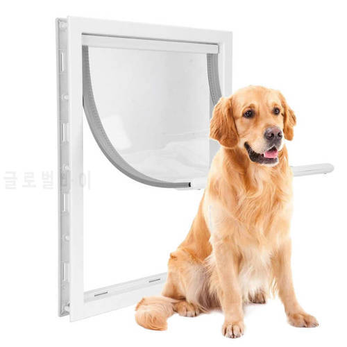 Pet Gate For Dogs PVC Large Pet Door Magnet Automatic Closing Door Bothway Security Accessory for Cat Dog Fences Pet Supplies