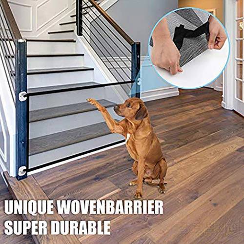 Dog Magic-Gate Portable Isolation Net Collapsible Pet Fence Protects Cats and Dogs Indoor and Outdoor Safety Dog Fences