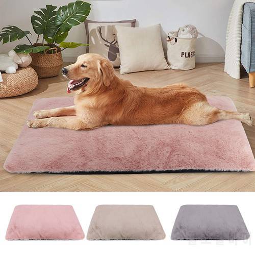 Thick Warm Dog Bed Mat Soft Pet Sleeping Cushion Mats Washable Dogs Cat Bed With Removeable Cushions For Small Large Dogs